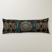 Sri Lanka / Sri Lanka Marmer en Gold Lichaamskussen (Achterkant)