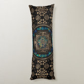 Sri Lanka / Sri Lanka Marmer en Gold Lichaamskussen (Achterkant (Verticaal))