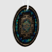 Sri Lanka / Sri Lanka Marmer en Gold Ornament (voorkant)