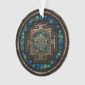 Sri Lanka / Sri Lanka Marmer en Gold Ornament (voorkant)