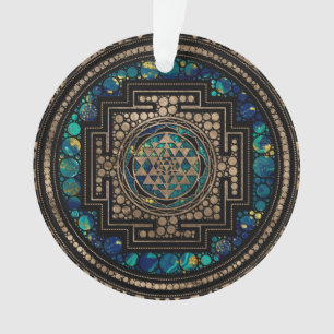 Sri Lanka / Sri Lanka Marmer en Gold Ornament