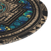 Sri Lanka / Sri Lanka Marmer en Gold Snijplank (Hoek)