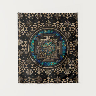 Sri Lanka / Sri Lanka Marmer en Gold Wandkleed