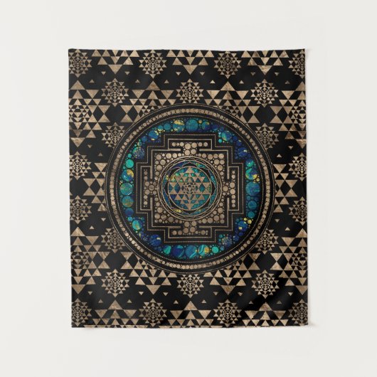 Sri Lanka / Sri Lanka Marmer en Gold Wandkleed (Voorkant)