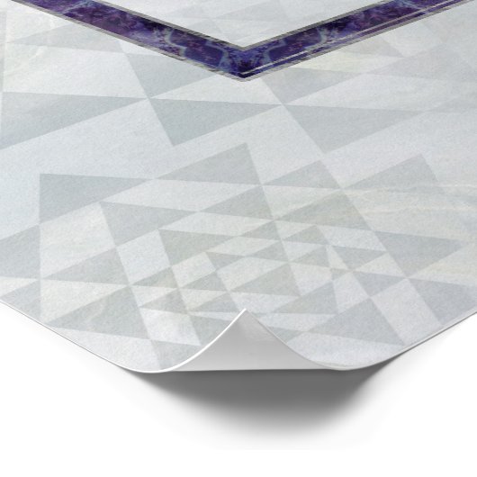 Sri Lanka/Sri Lanka/Sri Chakra Gemstone en parel Poster (Hoek)