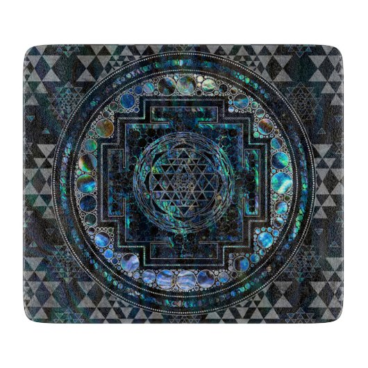 Sri Lanka, Sri Lanka, Sri Lanka, Abalone Shell en Snijplank (Voorkant)