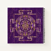 Sri Lanka, Sri Lanka, Sri Lanka, Amethyst en goud Notitieboek (Achterkant)