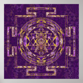 Sri Lanka, Sri Lanka, Sri Lanka, Amethyst en goud Poster