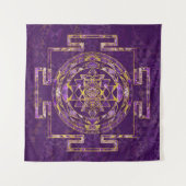 Sri Lanka, Sri Lanka, Sri Lanka, Amethyst en goud Wandkleed (Voorkant)