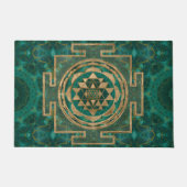 Sri Lanka/Sri Lanka/Sri Lanka Malachite en goud Deurmat (Voorkant)