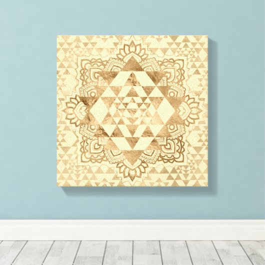 Sri Lanka, Sri Lanka, Sri Lanka, Pastel Gold Canvas Afdruk (Insitu (Houten vloer))