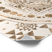 Sri Lanka, Sri Lanka, Sri Lanka, Pastel Gold Poster (Hoek)