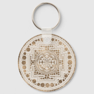 Sri Lanka, Sri Lanka, Sri Lanka, Pastel Gold Sleutelhanger