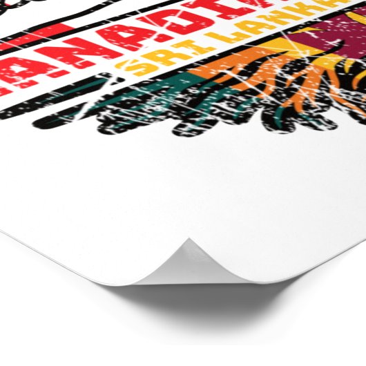 Sri Lanka Sri Lankaanse Canadese boomwortels Poster (Hoek)