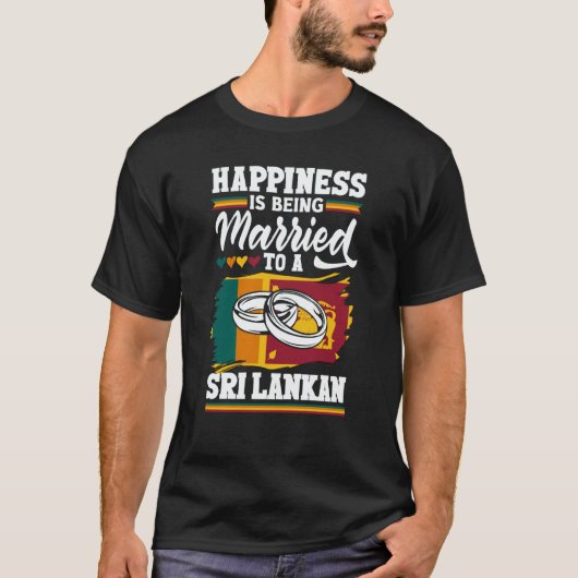Sri Lanka Sri Lankan Sri Lanka Flag T-shirt (Voorkant)