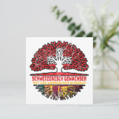 Sri Lanka Sri-Lankisch Schweizer Schweiz Baum Kaart (Staand voorkant)