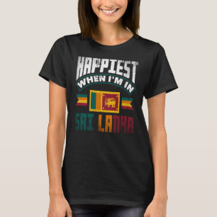 Sri Lanka: Srilankaanse vlag gebeurt als ik in Sri T-shirt