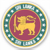 Sri Lanka Sticker (Voorkant)