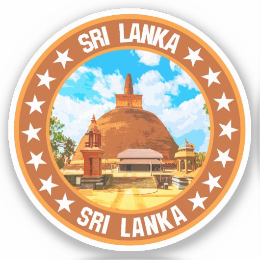 Sri Lanka Sticker (Voorkant)
