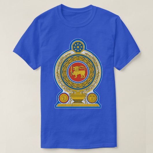 Sri Lanka Stijl Ontwerp T-shirt (Design voorkant)