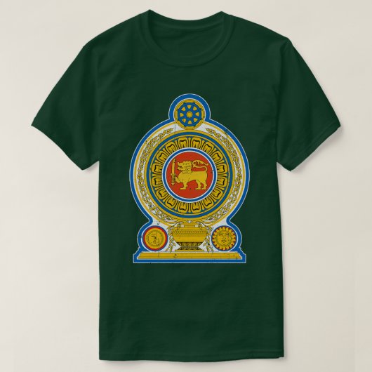 Sri Lanka  Stijl Ontwerp T-shirt (Design voorkant)