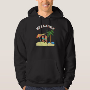 Sri Lanka Surfer Beach Summer Vacation Surfing Sri Hoodie