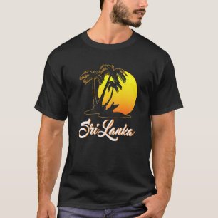 Sri Lanka Surfer Sunset Beach Ocean Vacation Sri L T-shirt