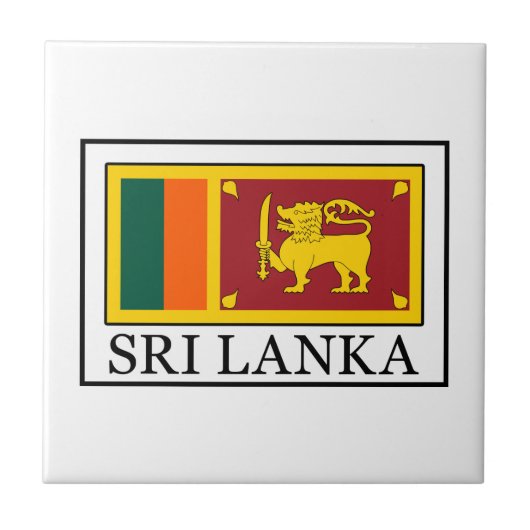 Sri Lanka Tegeltje (Voorkant)
