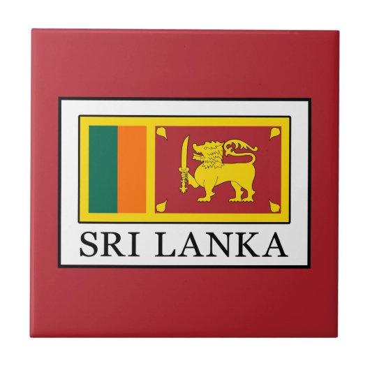 Sri Lanka Tegeltje (Voorkant)