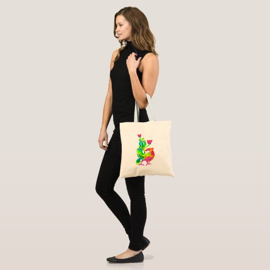 Sri Lanka traditioneel liyaval-swan-ontwerp Tote Bag (Voorkant (model))