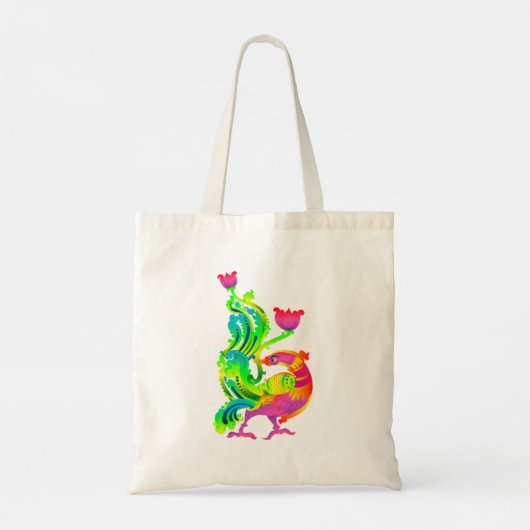 Sri Lanka traditioneel liyaval-swan-ontwerp Tote Bag (Achterkant)