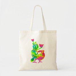 Sri Lanka traditioneel liyaval-swan-ontwerp Tote Bag