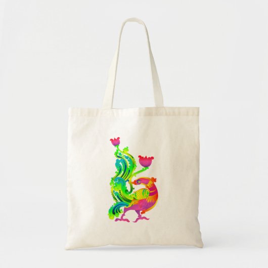 Sri Lanka traditioneel liyaval-swan-ontwerp Tote Bag (Voorkant)