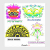 Sri Lanka — Traditionele sticker verpakking (Vel)