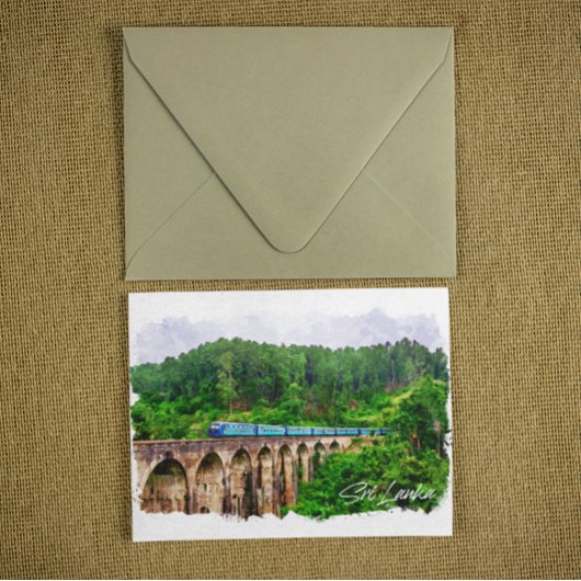 Sri Lanka Train Panorama Uitzicht Briefkaart