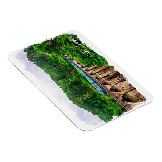 Sri Lanka Train Panorama Uitzicht Magneet (Rechterzijde)