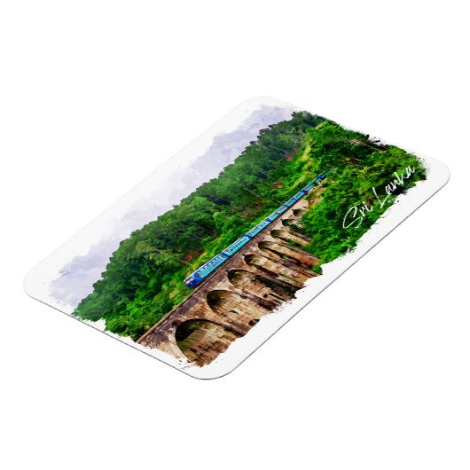 Sri Lanka Train Panorama Uitzicht Magneet (Linkerzijde)