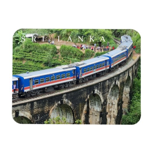 Sri Lanka trein op Nine Arches Bridge uitzicht mag Magneet (Horizontaal)