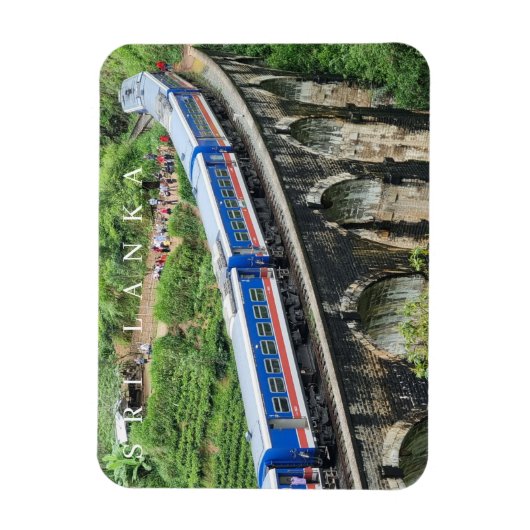 Sri Lanka trein op Nine Arches Bridge uitzicht mag Magneet (Verticaal)