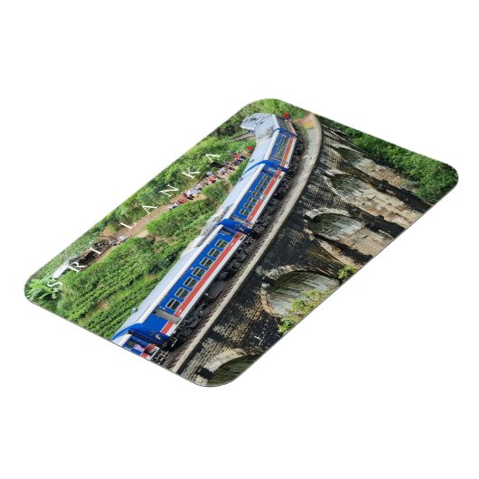 Sri Lanka trein op Nine Arches Bridge uitzicht mag Magneet (Linkerzijde)