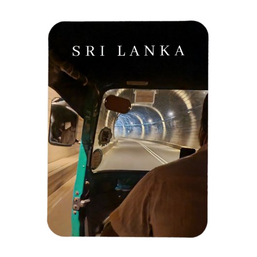 Sri Lanka tuk tuk passagier uitzicht koelkastmagne Magneet (Verticaal)