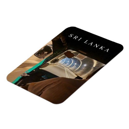 Sri Lanka tuk tuk passagier uitzicht koelkastmagne Magneet (Linkerzijde)