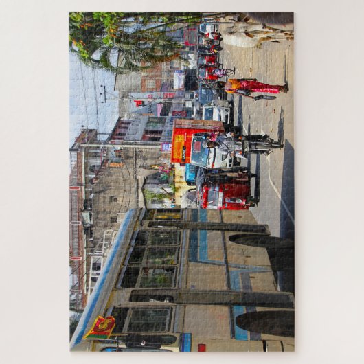 Sri Lanka Tut Tut en Traffic Jigzaag Puzzle Legpuzzel (Verticaal)