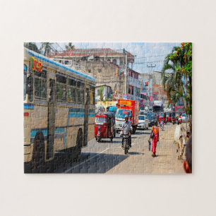 Sri Lanka Tut Tut's en Verkeer Legpuzzel