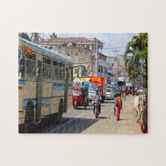 Sri Lanka Tut Tut's en Verkeer Legpuzzel (Horizontaal)