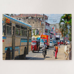 Sri Lanka Tut Tut's en Verkeerspuzzel Legpuzzel