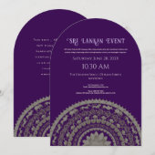 Sri Lanka uitnodiging ontwerp (Voorkant / Achterkant)