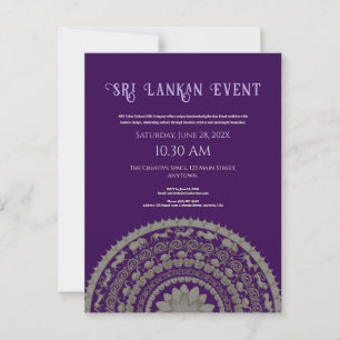 Sri Lanka uitnodiging ontwerp