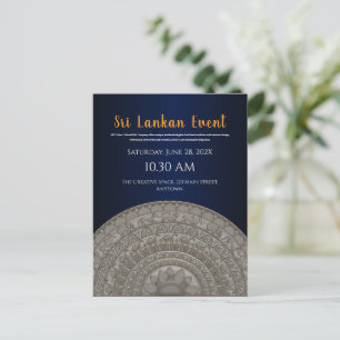 Sri Lanka uitnodiging ontwerp