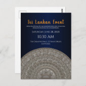 Sri Lanka uitnodiging ontwerp (Voorkant / Achterkant)